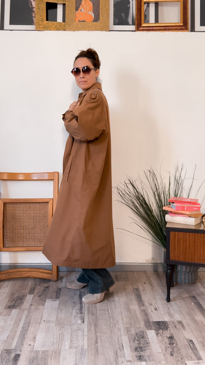 Trench da donna vintage color cammello  Allegri - Rivesty Vintage