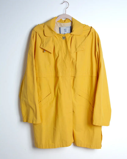 Parka giallo da donna leggero in cotone – Mary Anne Made in Italy
