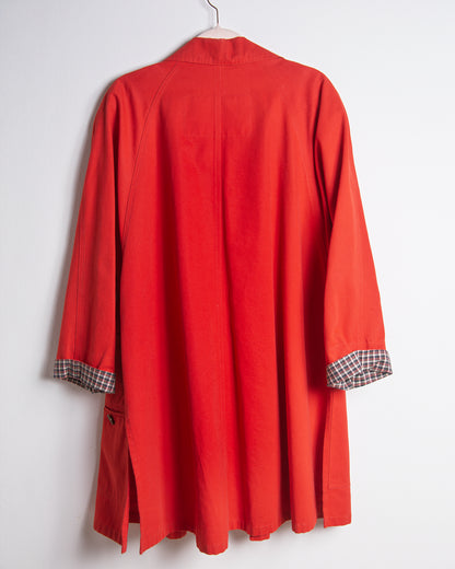 Trench rosso donna cotone taglia 42 – Made in Italy