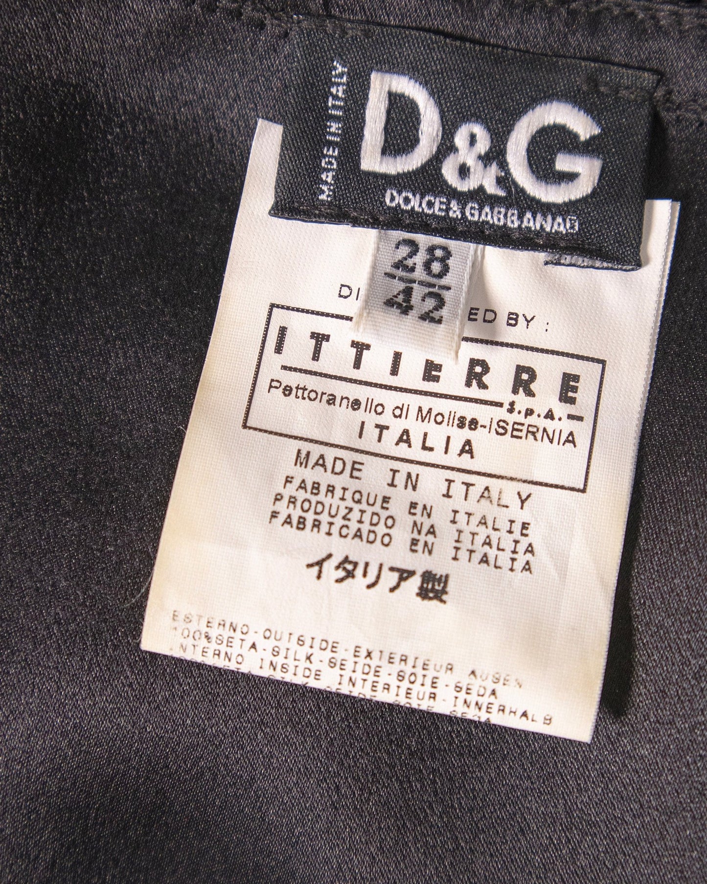 Abito in seta Dolce & Gabbana - abbigliamento vintage Rivesty
