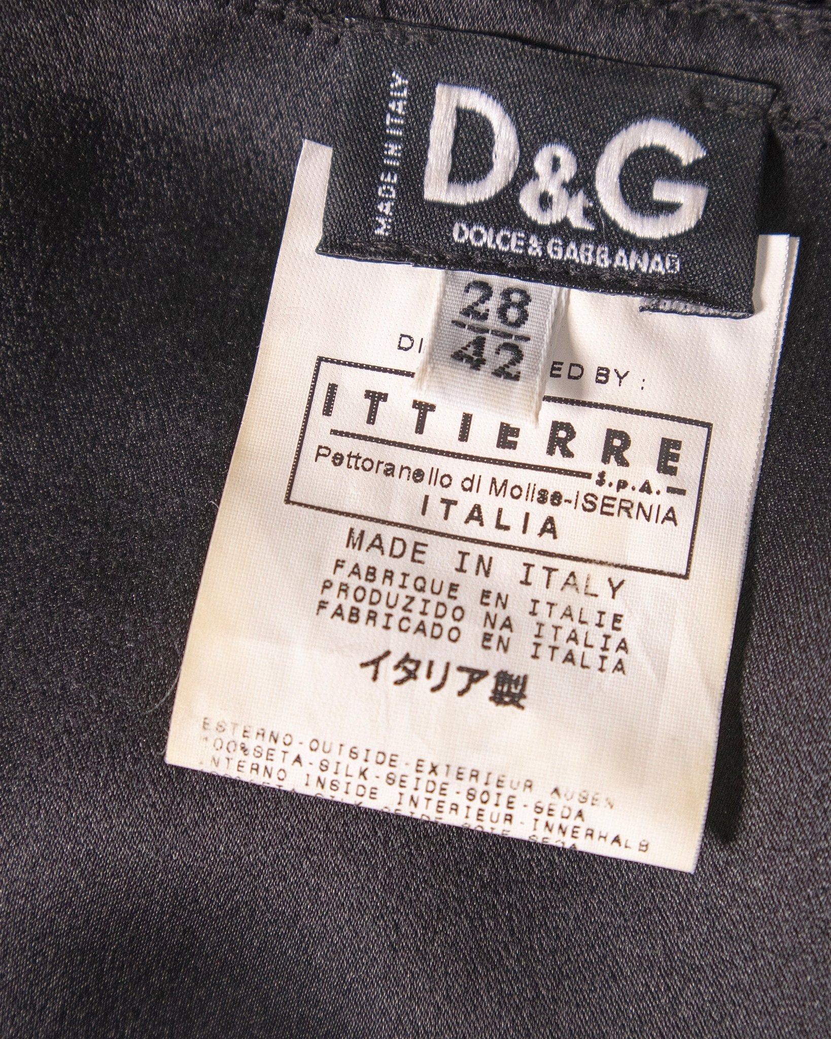 Abito in seta Dolce & Gabbana - abbigliamento vintage Rivesty