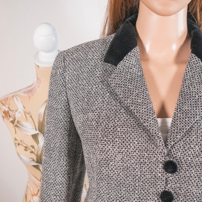 Blazer vintage MissTwidd bouclé e velluto - abbigliamento vintage Rivesty