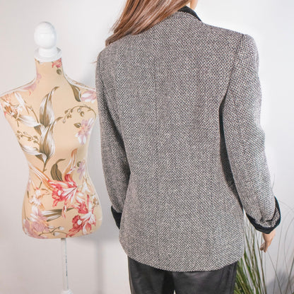 Blazer vintage MissTwidd bouclé e velluto - abbigliamento vintage Rivesty