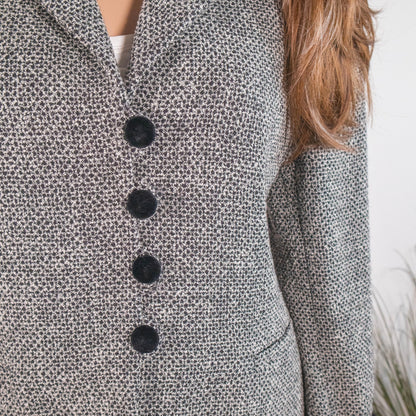 Blazer vintage MissTwidd bouclé e velluto - abbigliamento vintage Rivesty