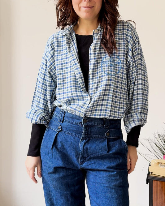 Camicia Vintage a Quadri anni 90 - abbigliamento vintage Rivesty