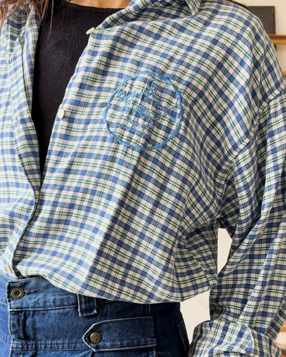 Camicia Vintage a Quadri anni 90 - abbigliamento vintage Rivesty