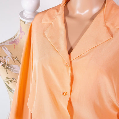 Camicia vintage sartoriale color salmone - abbigliamento vintage Rivesty