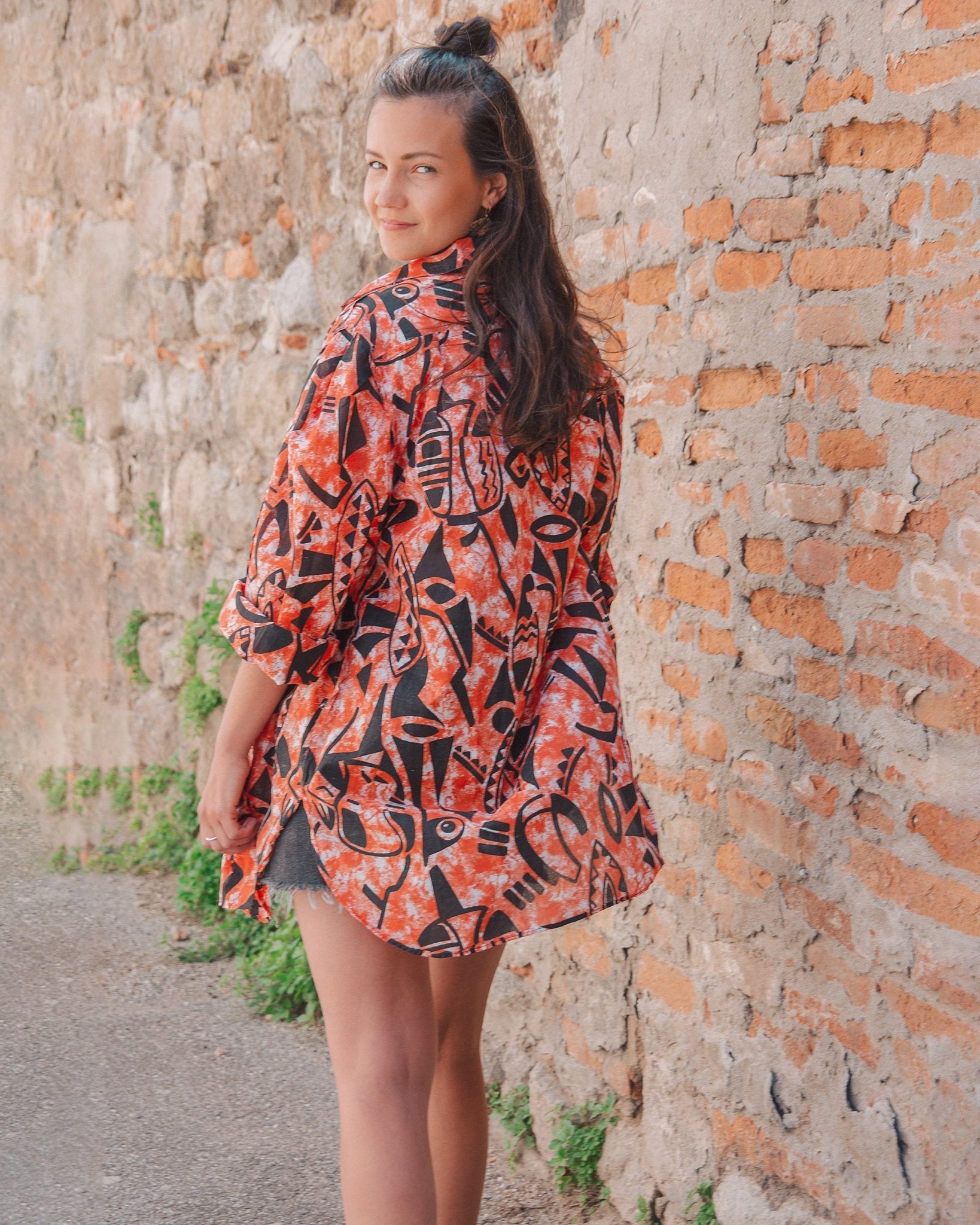 Camiciona oversize anni ‘80 - abbigliamento vintage Rivesty
