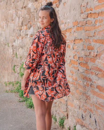 Camiciona oversize anni ‘80 - abbigliamento vintage Rivesty
