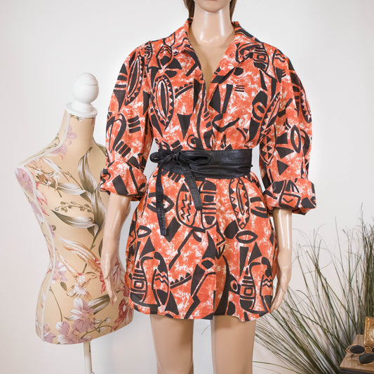 Camiciona oversize anni ‘80 - abbigliamento vintage Rivesty