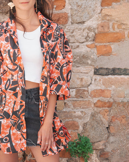 Camiciona oversize anni ‘80 - abbigliamento vintage Rivesty