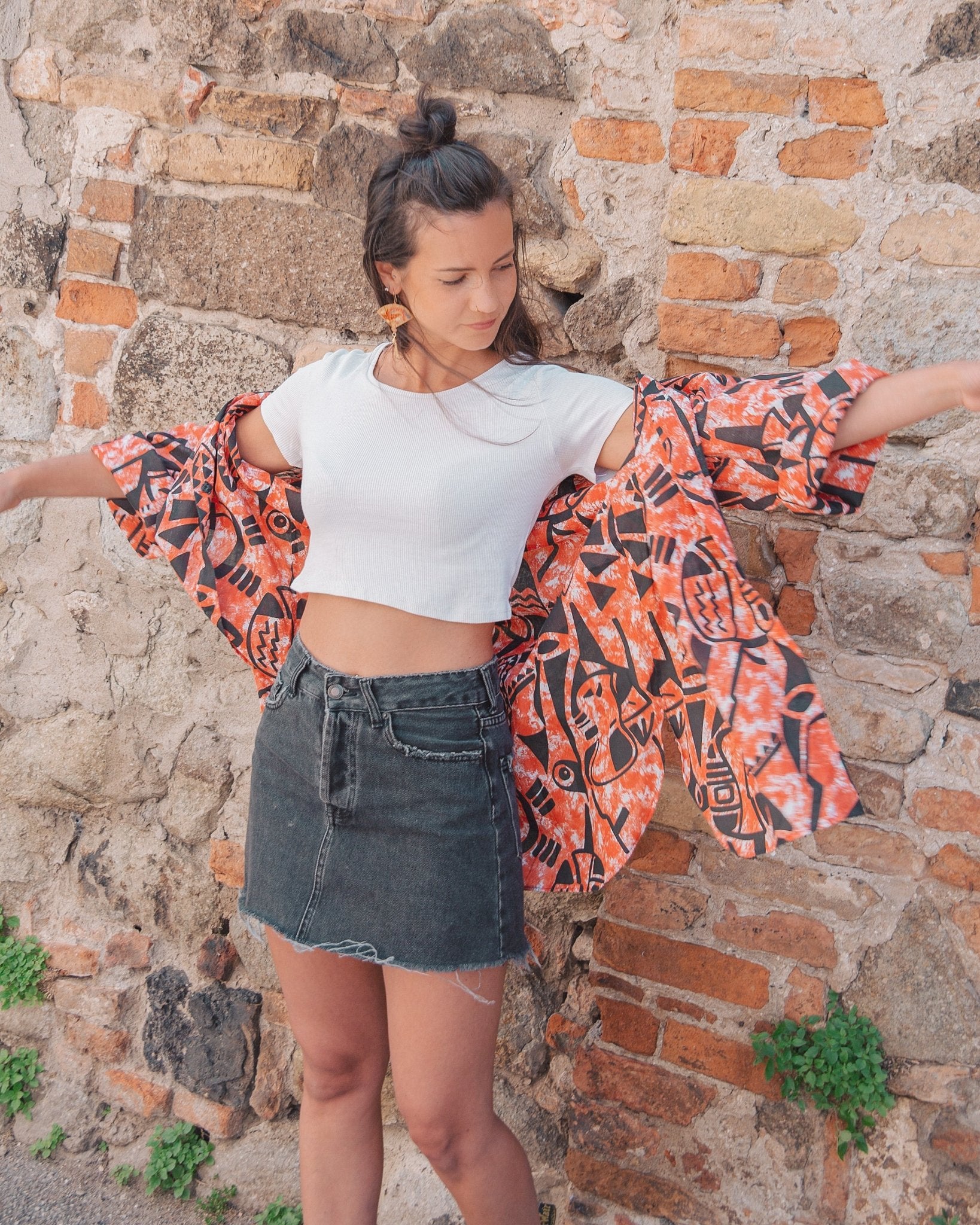 Camiciona oversize anni ‘80 - abbigliamento vintage Rivesty