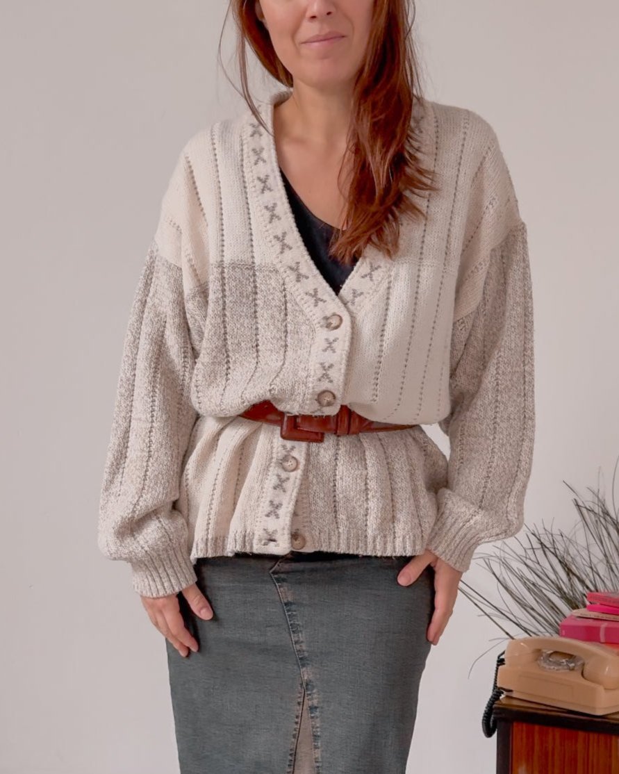 Cardigan vintage in lana Ideally Yours by Manuele - abbigliamento vintage Rivesty