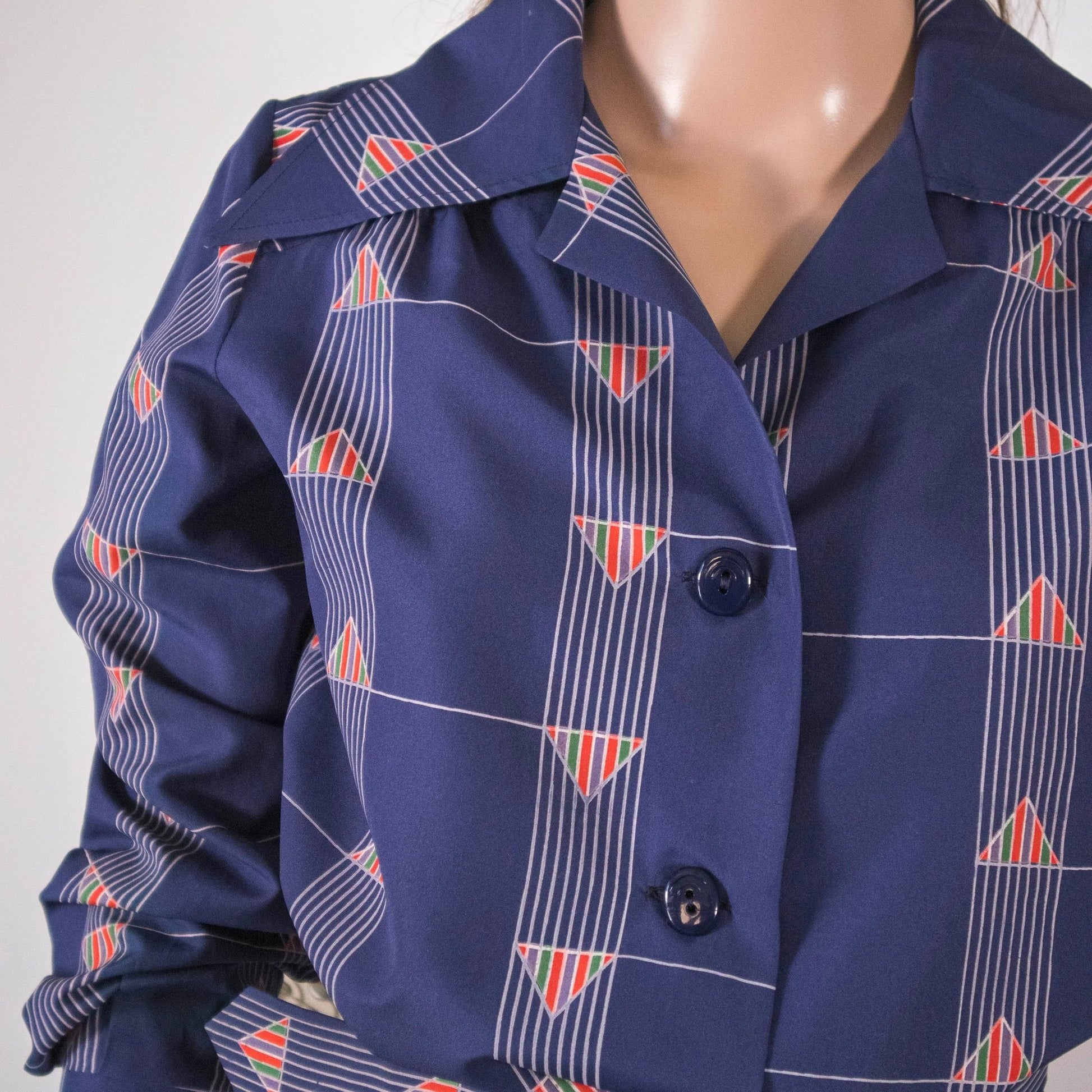 Completo camicia e gonna vintage anni ‘80 - abbigliamento vintage Rivesty