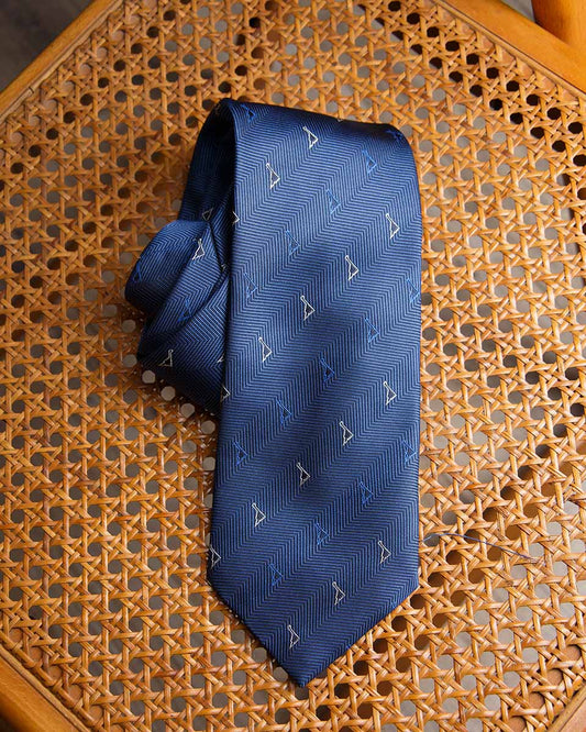 Cravatta in pura seta Bronto Sky Lift – Made in Italy - abbigliamento vintage Rivesty
