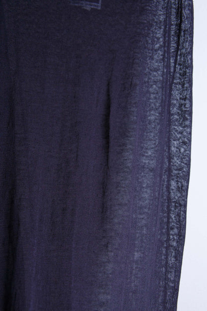 Gonna lunga blu trasparente in maglina – Taglia M | Rivesty Vintage - abbigliamento vintage Rivesty