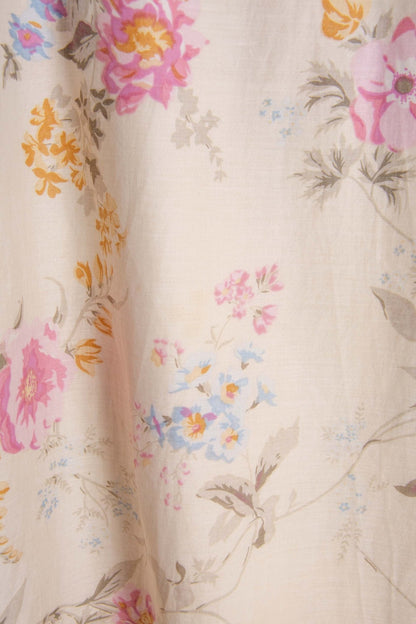 Gonna lunga vintage floreale – Cotone misto, fantasia rosa | Rivesty Vintage - abbigliamento vintage Rivesty