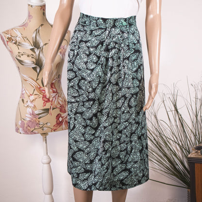 Gonna vintage anni ‘80 seta pura - abbigliamento vintage Rivesty