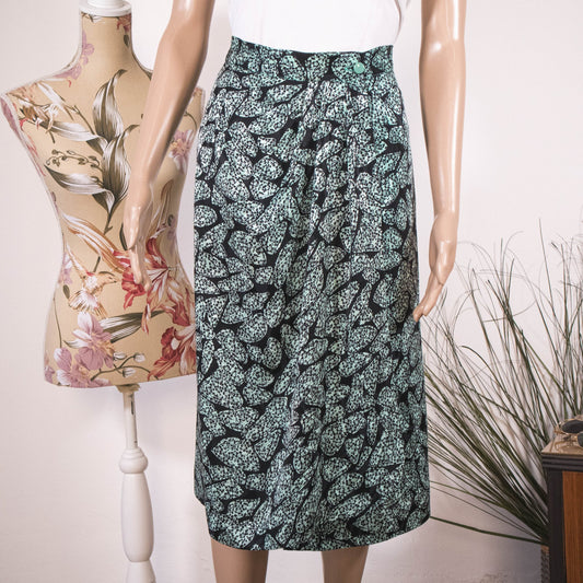Gonna vintage anni ‘80 seta pura - abbigliamento vintage Rivesty