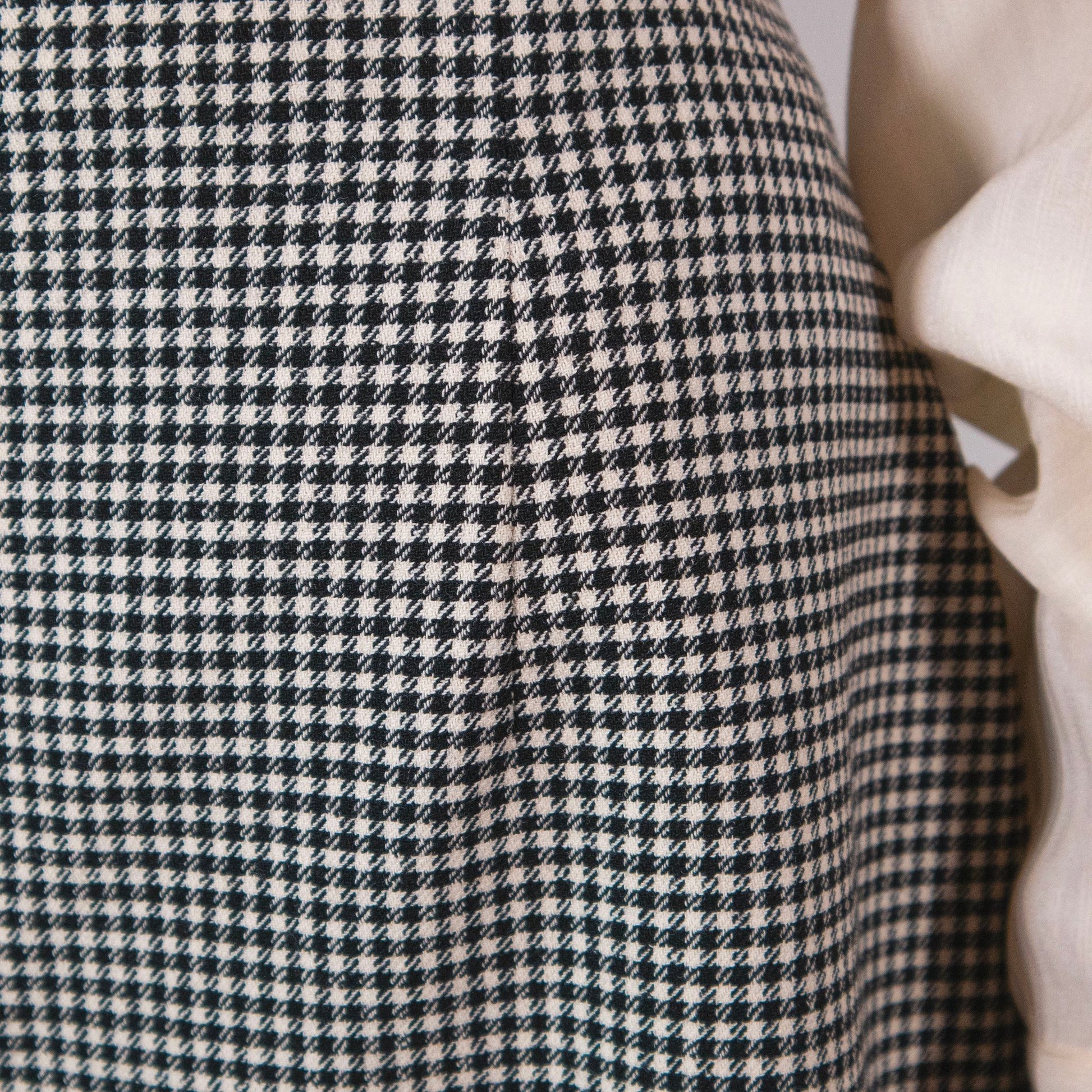 Gonna vintage in lana pied de poule - abbigliamento vintage Rivesty