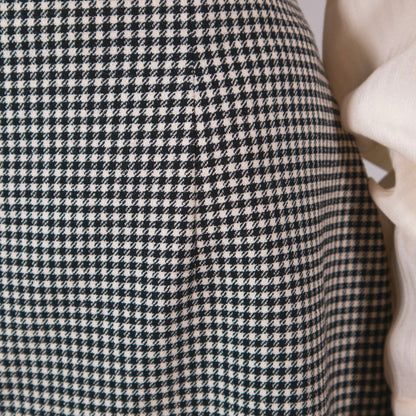 Gonna vintage in lana pied de poule - abbigliamento vintage Rivesty