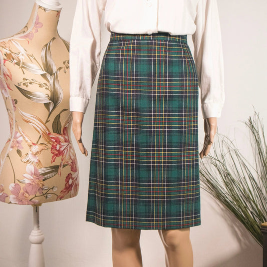 Gonna vintage scozzese - abbigliamento vintage Rivesty