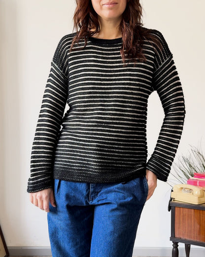 Maglia Vintage a Righe – Stile Iconico - abbigliamento vintage Rivesty