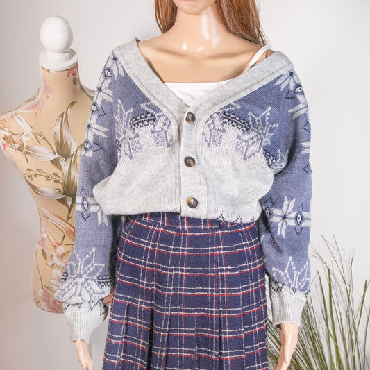 Maglione cardigan invernale vintage - abbigliamento vintage Rivesty