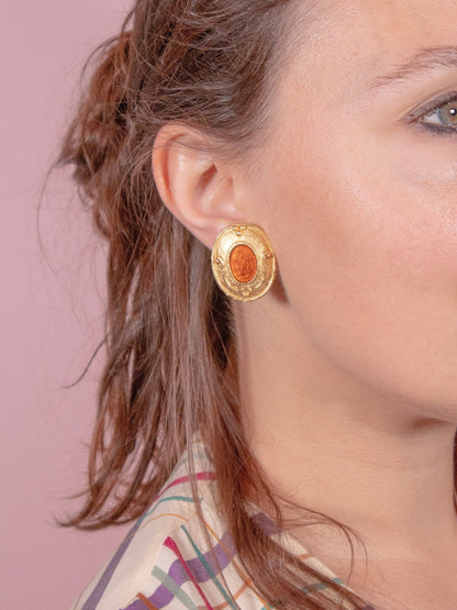 Orecchini vintage a clip Jacques Esterel - abbigliamento vintage Rivesty