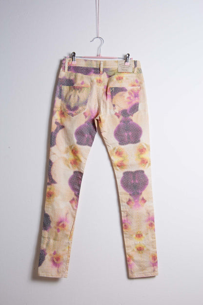 Pantaloni vintage November donna a vita bassa taglia 27 – Fantasia floreale anni 2000 | Rivesty Vintage - abbigliamento vintage Rivesty