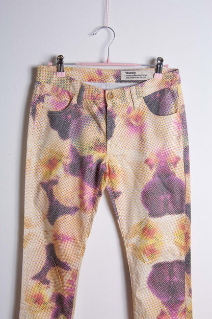 Pantaloni vintage November donna a vita bassa taglia 27 – Fantasia floreale anni 2000 | Rivesty Vintage - abbigliamento vintage Rivesty
