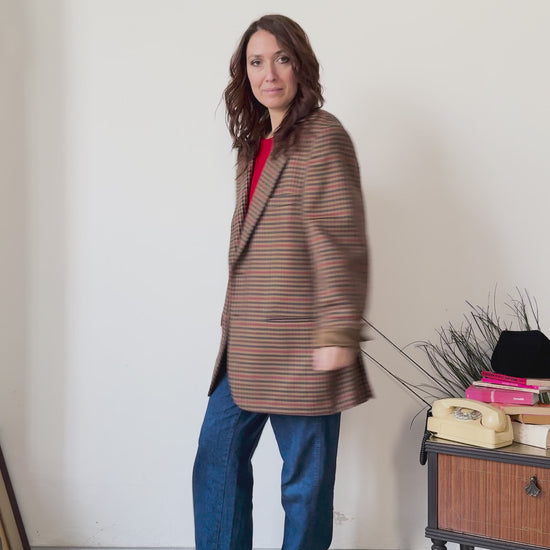 Blazer Vintage a Quadri – Oaks by Ferré - Rivesty Vintage