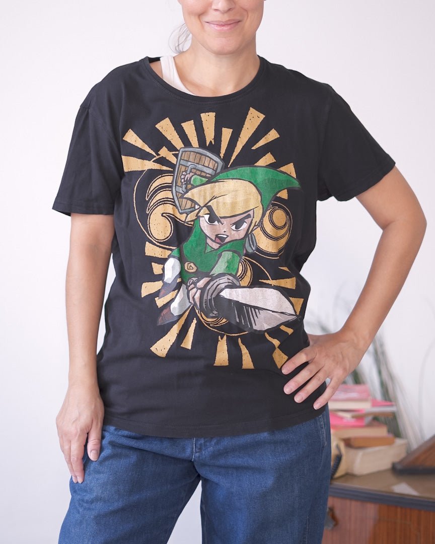 T-shirt Zelda Wind Waker – Taglia XL – 100% cotone - abbigliamento vintage Rivesty