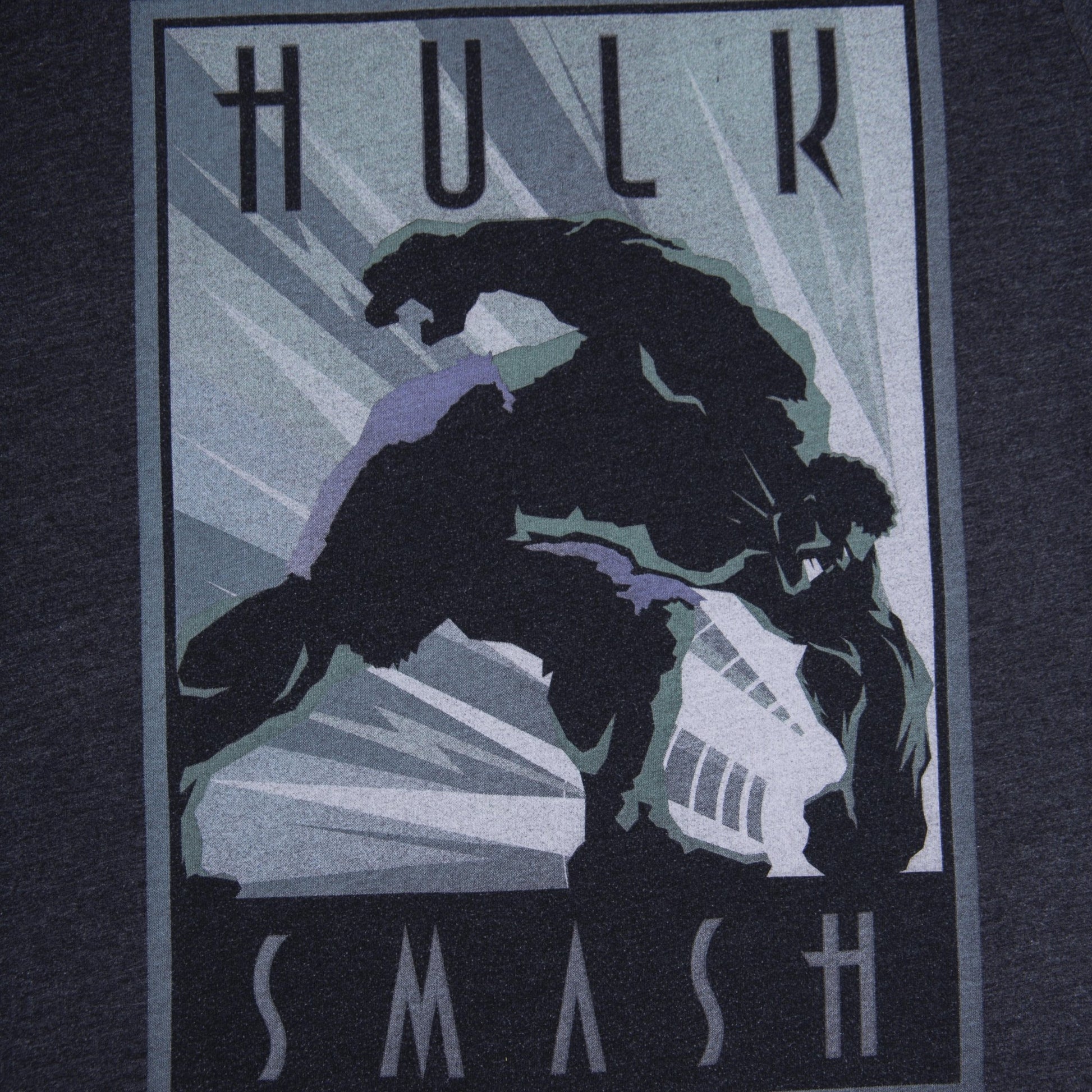 Tshirt Hulk Smash Grey Marvel - abbigliamento vintage Rivesty