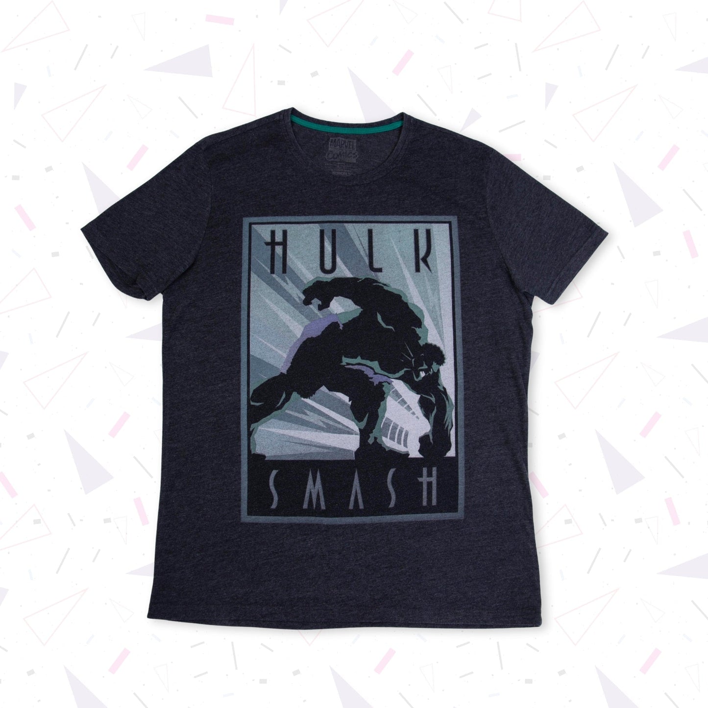 Tshirt Hulk Smash Grey Marvel - abbigliamento vintage Rivesty