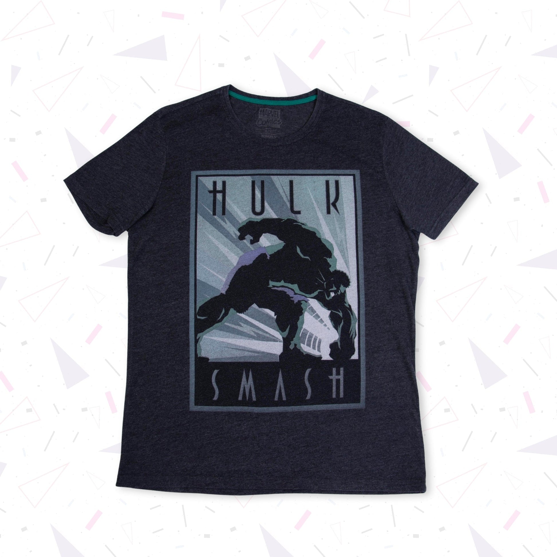 Tshirt Hulk Smash Grey Marvel - abbigliamento vintage Rivesty