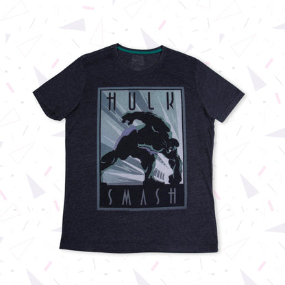 Tshirt Hulk Smash Grey Marvel - abbigliamento vintage Rivesty