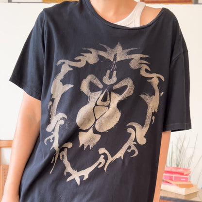 Tshirt World of Warcraft Danger Alliance XXL - abbigliamento vintage Rivesty