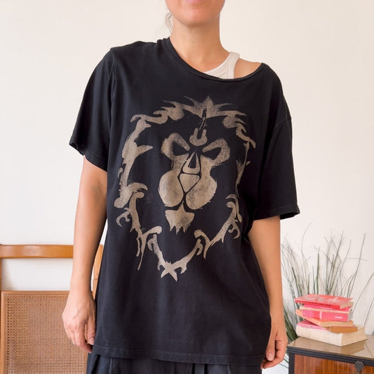 Tshirt World of Warcraft Danger Alliance XXL - abbigliamento vintage Rivesty